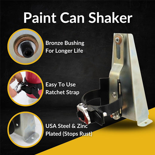 Drill-Powered Spray Can Paint Shaker Mixer Set