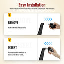 Smooth Quiet Rolling Office Chair Dual Caster Wheels