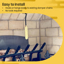 Fireplace Damper Open/Closed Sign