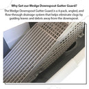 Wedge Downspout Gutter Guard