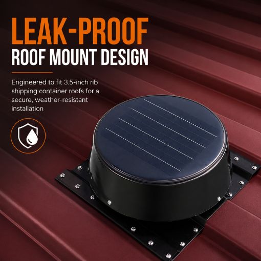 10W Shipping Container Solar Roof Vent