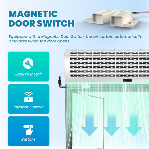 Indoor Air Curtain Fan