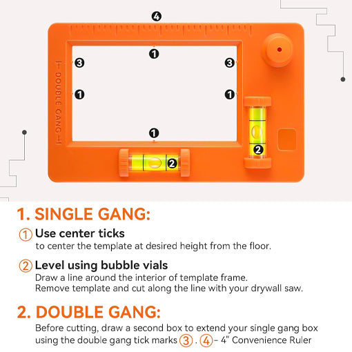 Low Voltage Mounting Bracket Template