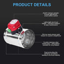 Motorized HVAC Duct Volume Backdraft Damper