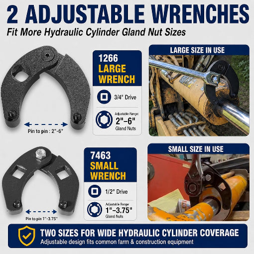5-Pack Complete Hydraulic Cylinder Repair Kit
