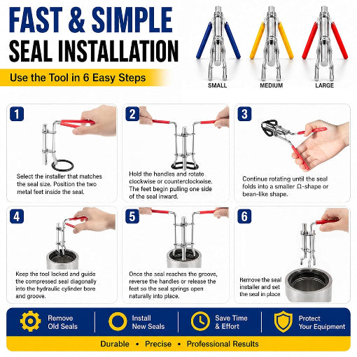 5-Pack Complete Hydraulic Cylinder Repair Kit