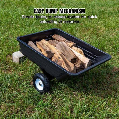 Poly Dump Cart for Lawn Tractor