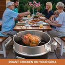 Stainless Steel Rotisserie Ring Kit