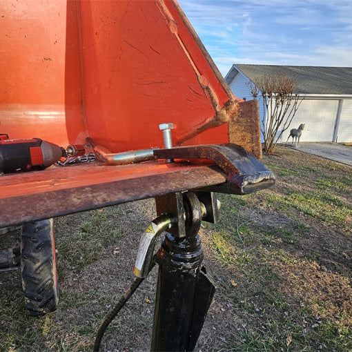 Tractor Bucket T-Post Driver Puller Attachment