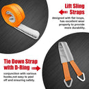 1000lbs Portable Drill Winch with Lift Sling & Tie Down Straps