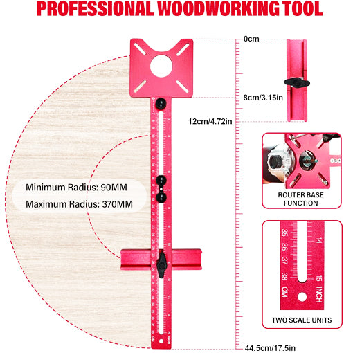 4-in-1 Router Milling Groove Bracket