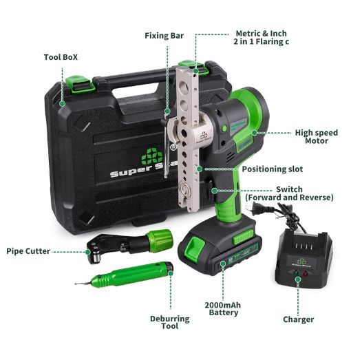 Cordless Electric Flaring Tool Kit