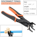 Push-to-Connect PEX Fitting Disconnect Tongs