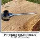 Dual Socket Ratcheting Chainsaw Wrench