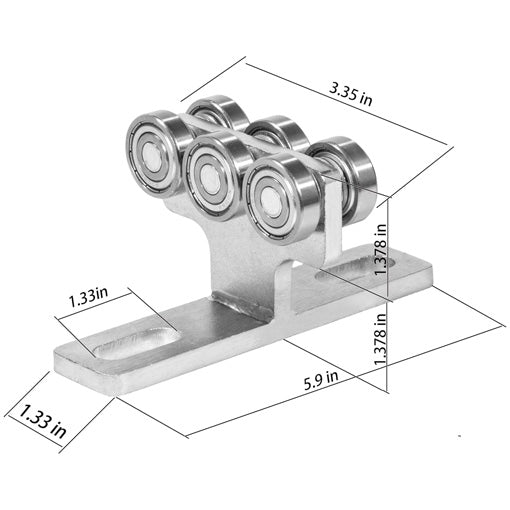 Electric Hoist 6 Wheel Trolley
