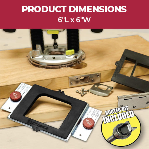 Complete Door Hinge Installation Template Kit