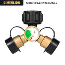 Universal Propane Tank Splitter with Gauge