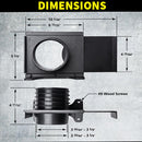 Wall Mounting Blast Gate with Bracket