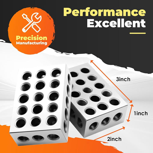1-2-3 Parallel Blocks Set with 23 Holes