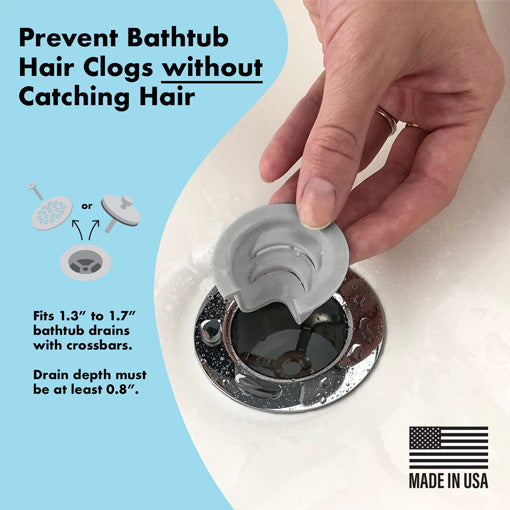 No-Hair Catch Bathtub Drain Funnel