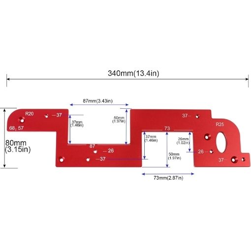 Invisible Embedded Handle Slotting Template