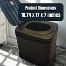 Extra Large Portable Folding Camping Toilet