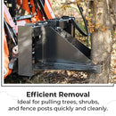 Heavy Duty Post and Tree Puller Attachment