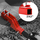 Clamp-On Trailer Hitch Receiver with Chain 3/8" Tractor Bucket Grab Hook