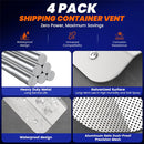 4-Pack Shipping Container Metal Air Vents