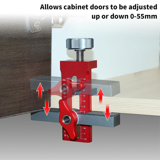 2-in-1 Adjustable Cabinet Door Installation Positioner