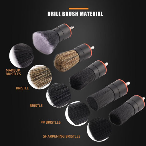 Car Detail Drill Brush Attachment Set