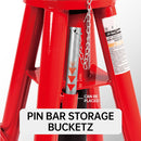 Heavy-Duty Medium Profile Pin Type Adjustable Jack Stand