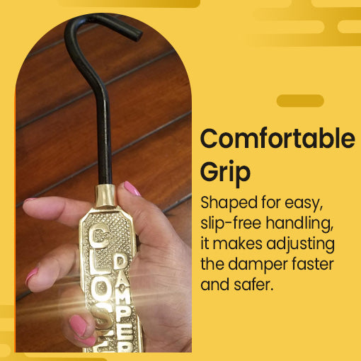 Fireplace Damper Open/Closed Sign