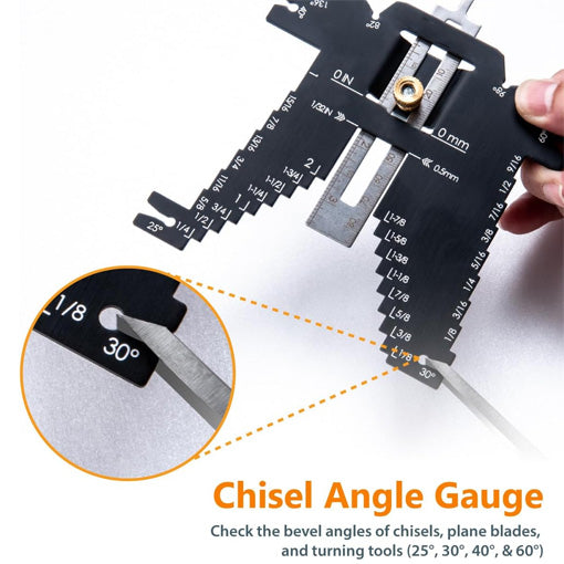 Universal 5-in-1 Step Depth Gauge for Woodworking