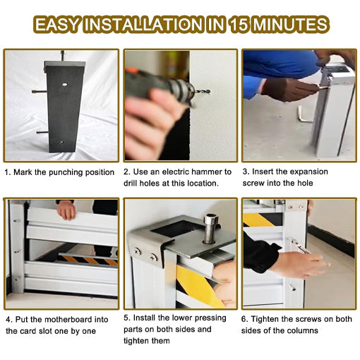 Reusable Heavy Duty Aluminum Flood Water Barrier