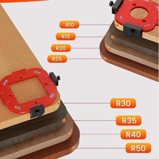 Router Corner Radius Template