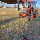 Tractor Bucket T-Post Driver Puller Attachment