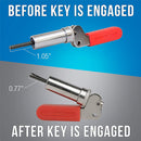 Utility Company Barrel Lock Key