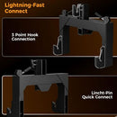 3-Point Quick Hitch with 2" Receiver & Extra Versatile Adapter