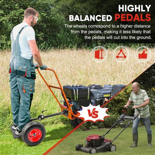 Adjustable Lawn Mower Wheels Sulky