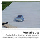 Solar-Powered Shipping Container Vent