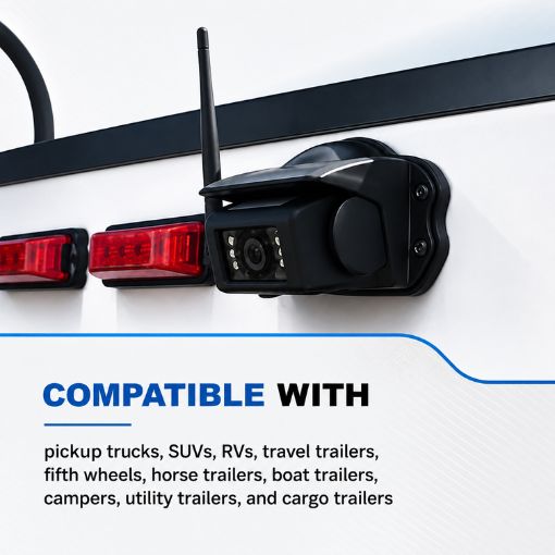 Wireless Magnetic Hitch Backup Camera