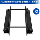 Fence and Deck Post Reciprocating Saw Guide Attachment