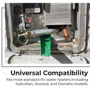 RV Water Heater Drain Funnel