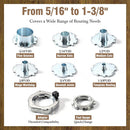 Quick-Change Router Template Guide Adapter Kit