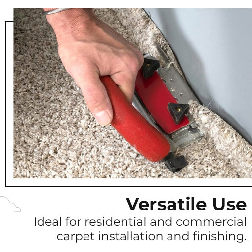 Carpet Trimmer with Heavy-Duty Slotted Blades