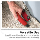 Carpet Trimmer with Heavy-Duty Slotted Blades