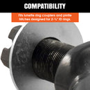 Pintle Hitch Lunette Ring with Swivel Castle Nut