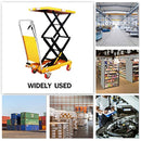 Hydraulic Double Scissor Lift Table Cart