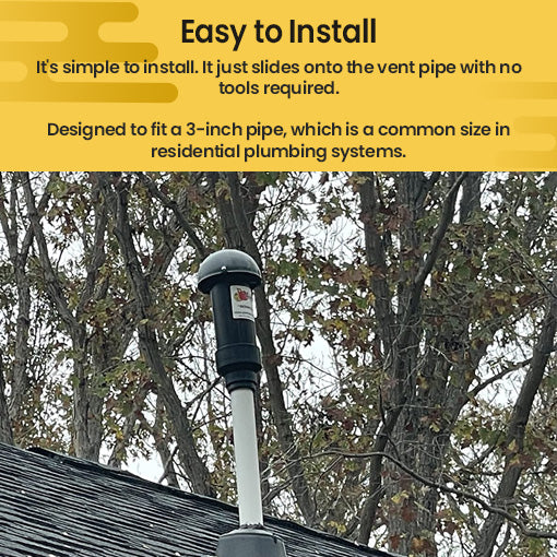 Outdoor Septic and Sewer Vent Stack Pipe Filter